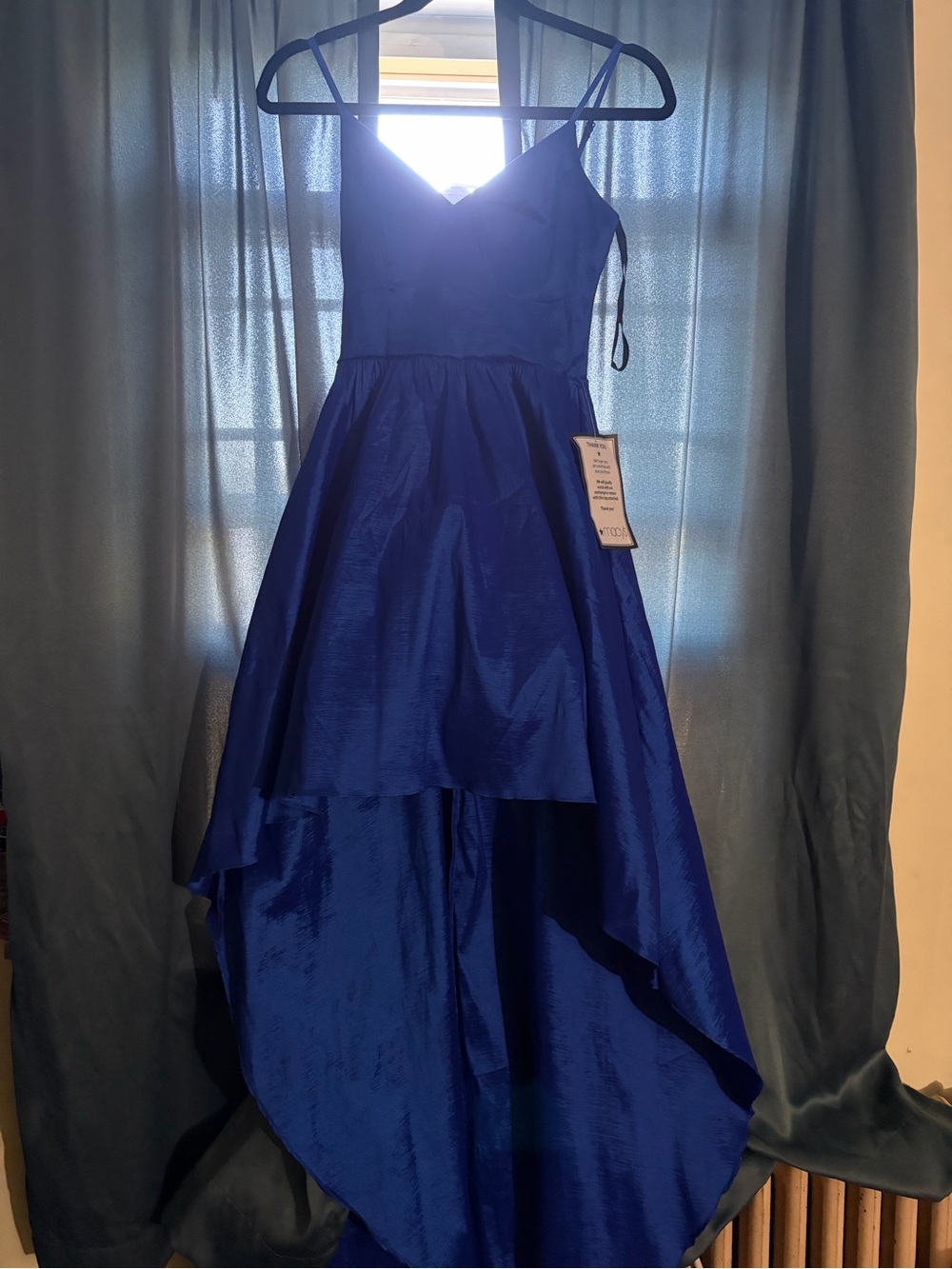 B Darlin Royal Blue High-Low Formal Dress for Girls